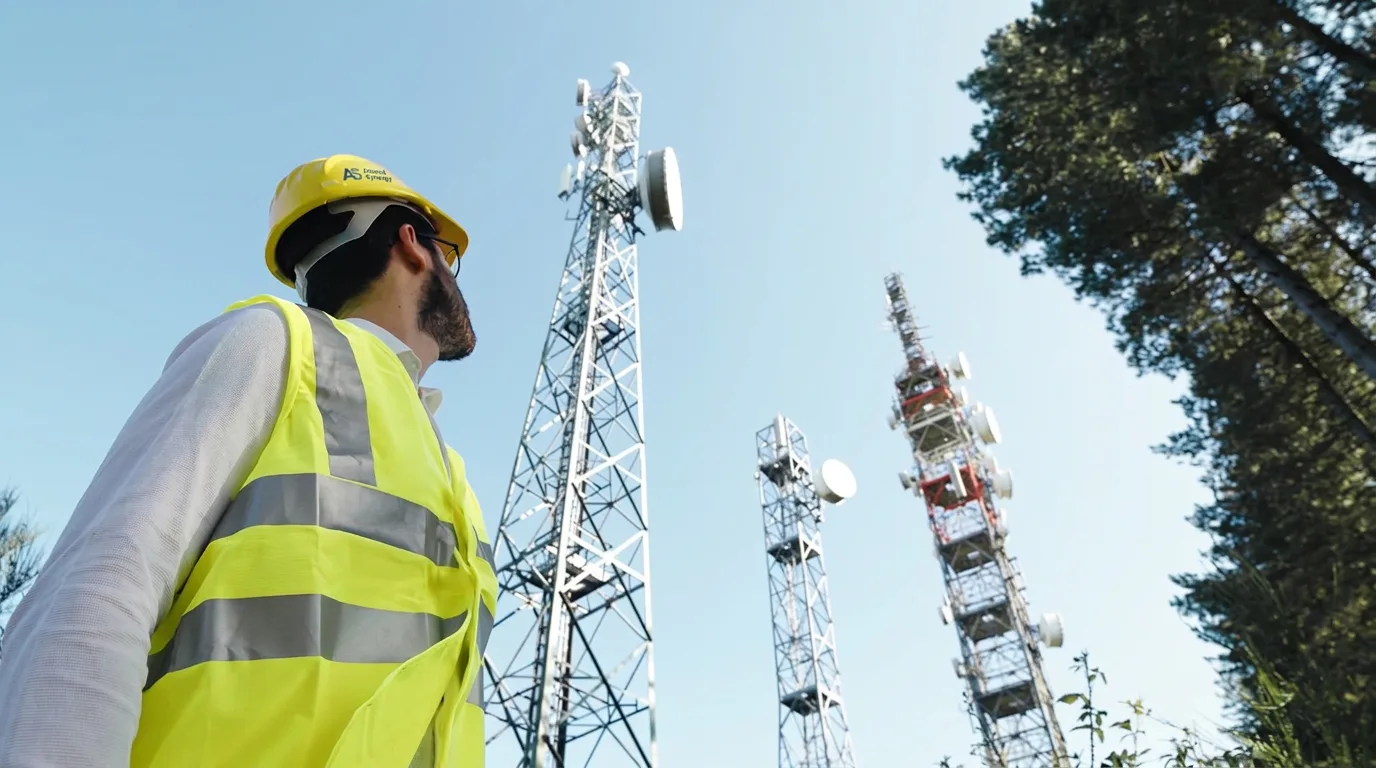 Accord Synergy field services team working on live telecom infrastructure